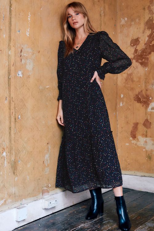 Irene Dress | Dots Black